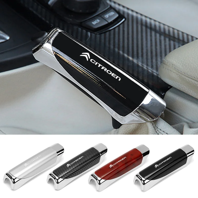 سيارة اليد الفرامل الكربون وقوف السيارات الفرامل فرملة اليد السيطرة غطاء للحماية لسيتروين C1 C2 C3 C4 C5 C6 C8 C4L DS3 DS4 DS5 LS DS6