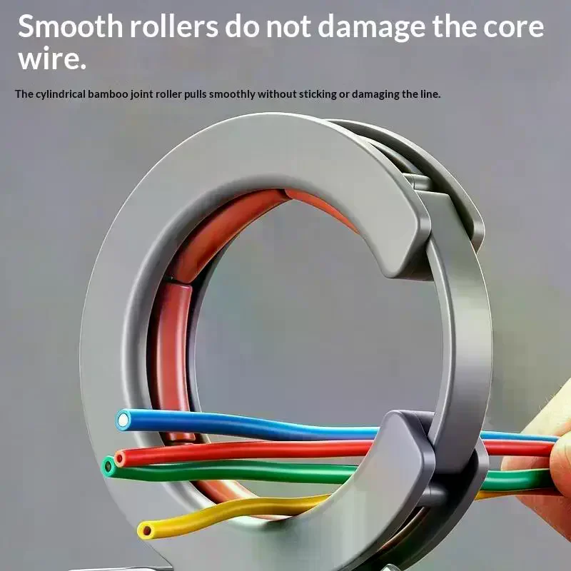 Cable Tray Pulley Roller Wire Pulling Tool Stainless Steel Adjustable Clamp Efficient Wiring Guide Construction Auxiliary Tool