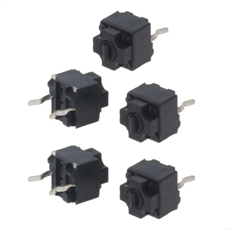Y08D 5pcs botón interruptor cuadrado del mouse original EVQP0E07K BAOLEI THARK IE4.0 SPOTS NEGROS 6X6X7.45