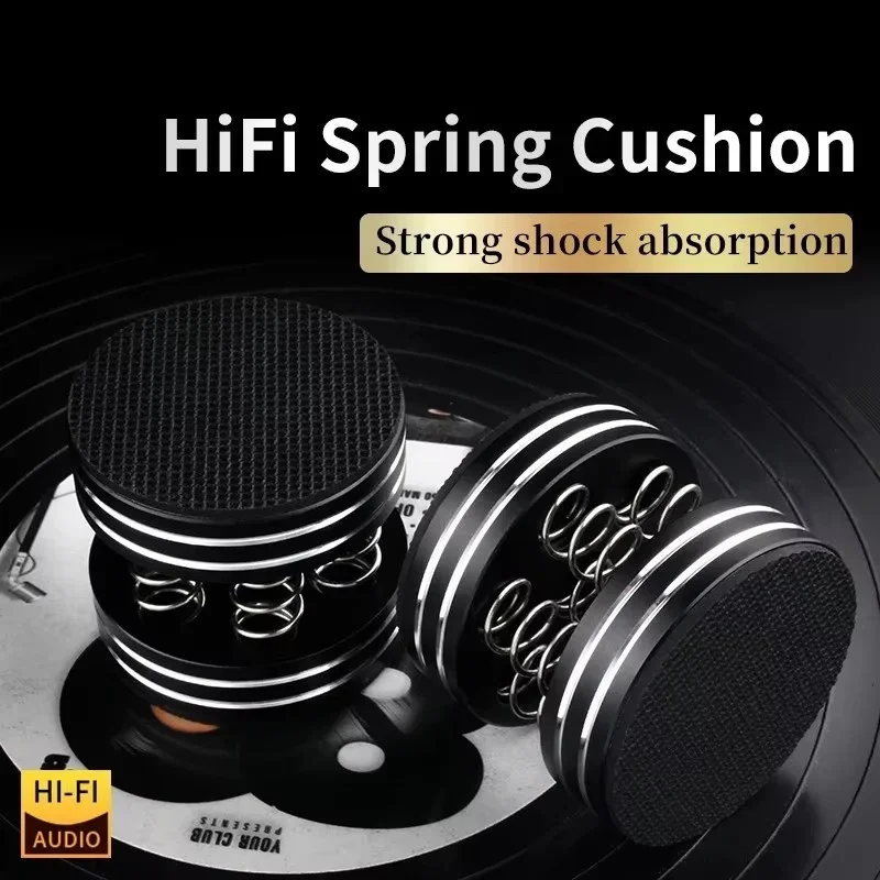 

HiFi Foot Feet Pads Speaker Spring Stands Damping Pad Shock Spikes For DAC Audio CD Amplifier Turntable Player Reduces Noise