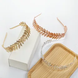 Roman Leaf Branch Dainty Hair Crown Tiara Greek Goddess Alice Heabdband For Women Head Dress Boho Bridal Bride Wedding Jewelry