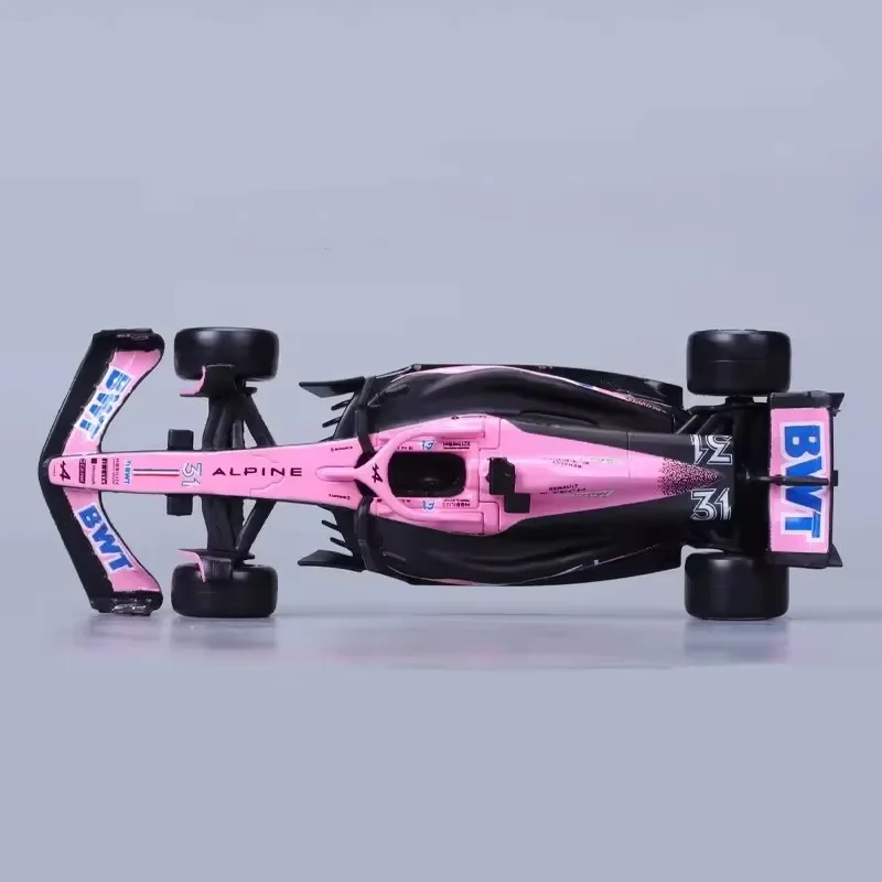 New Product In Stock 2024 Bburago F1 1:43 Bwt Alpine Team A523 Bahrain Version Alloy Miniature Diecast Model Christmas Toys Gift