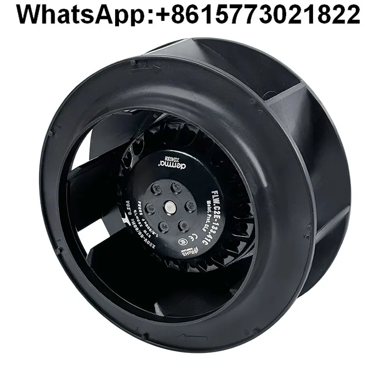 Para ventilador centrífugo de turbina de vórtice de rotor externo Demma FLW133/220/250 ventilador de refrigeración 220V