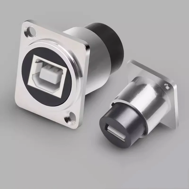 Straight Socket Type B to A USB coupler Dual Port socket to socket Panel Mounted USB AtoB connector