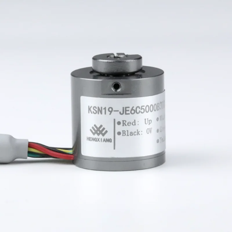 HENGXIANG KSN19 Magnetic Encoder IP50 Spring Plate Replace 2RMHF-5000-L-06-14-64-0.5-S-MS-S5 19mm 3mm Blind Hole TTL HTL