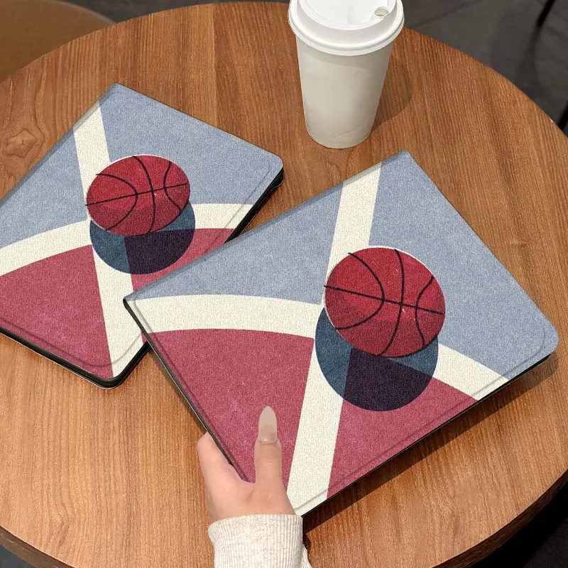 

Basketball Patterns Court Art For Samsung Galaxy Tab S7 S8 S9 S10 11 12.4 13.1 FE Plus Lite Inch Cover Tablet Case