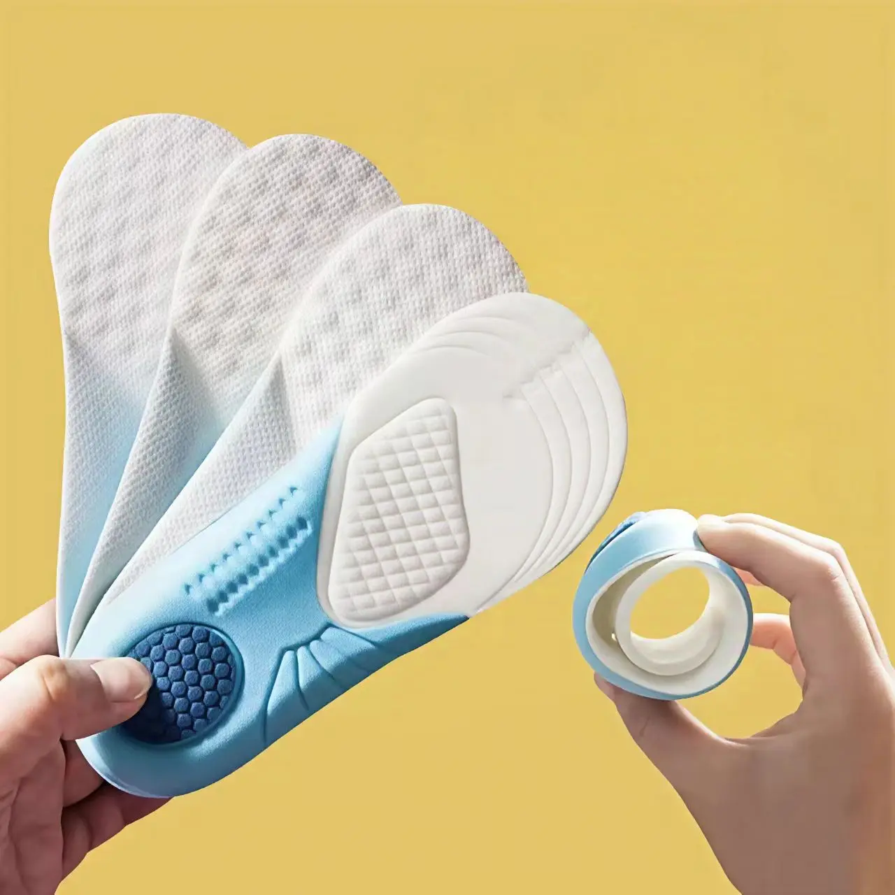 Children's Foam Shock-absorbing Insole Soft Comfortable Breathable and Anti Slip Cushioning Insole with Arch Support Can Be Cut