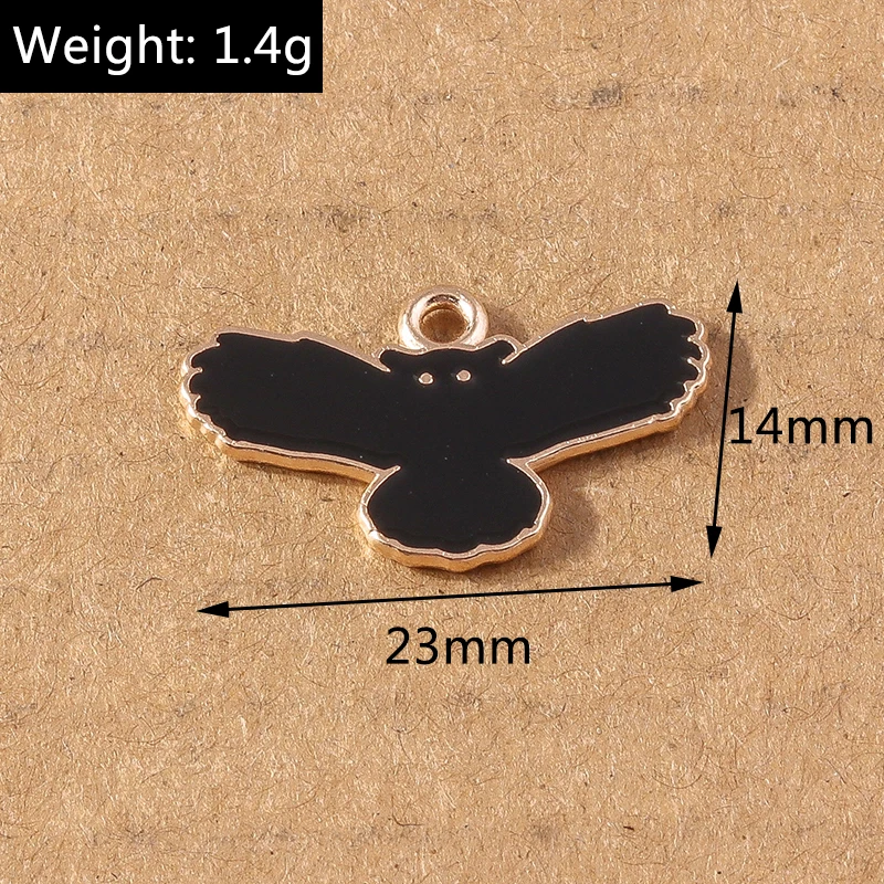 10 stücke Emaille Halloween Hexe Charms Anhänger für DIY Ohrring Armband Halskette hand gefertigten Schmuck Herstellung Zubehör liefert – Detail 9