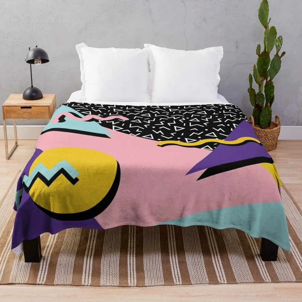 

Memphis Pattern 20 - Retro 90s / 80s Throw Blanket Bed Bed Fashionable Blankets