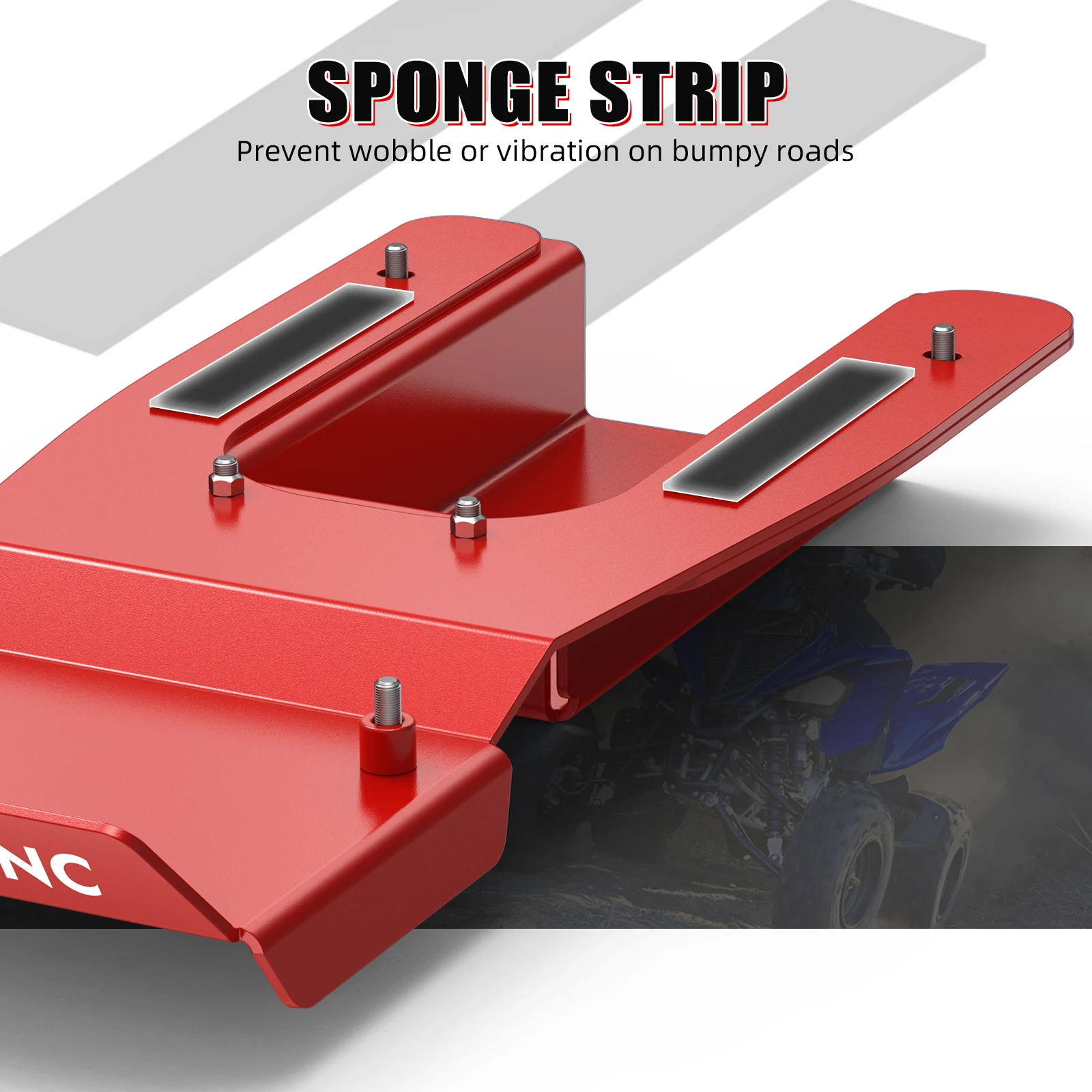 NICECNC Schwingarm-Unterfahrschutz für Yamaha Raptor 700 2015-2026 ATV, passend für YFM700 2013 und YFM700R 2013-2026, ersetzt PE-F219X-00-00 – Detail 8