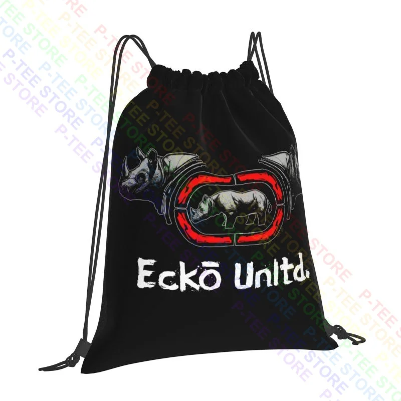 Ecko Unltd Rhino Drawstring Bags Gym Bag Fashion Art Print Gymnast Bag Large Capacity