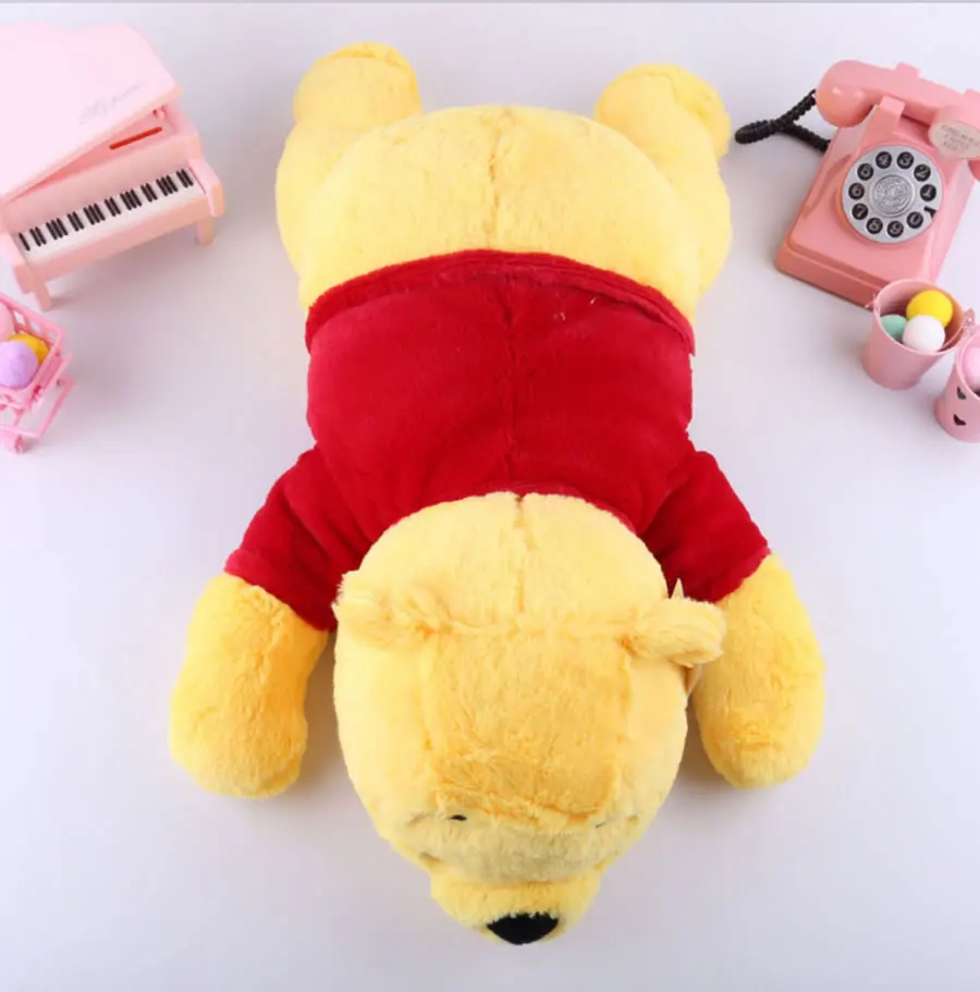 Flauschige große Plüschtiere 55cm Winnie Puuh Kissen Riesiger Plüschbär Niedliche Zimmerdekoration Kuschelkissen für Dekoration Ostergeschenk – Detail 8