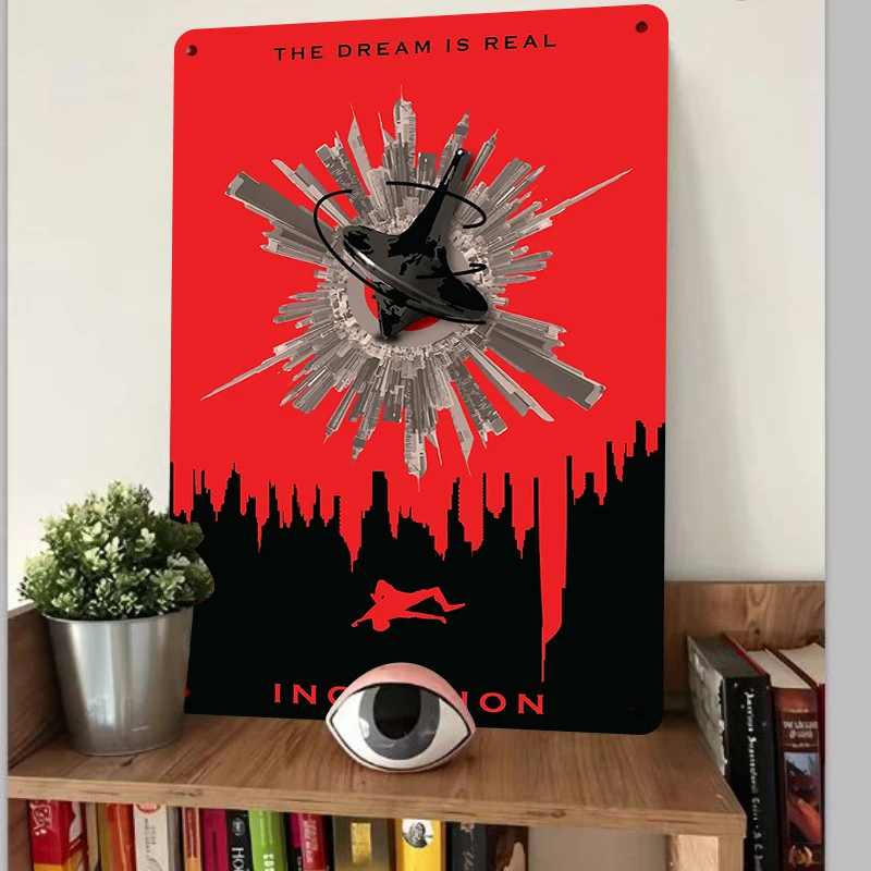 Inception Movie Theme Metal Wall Art Creative Home Decor Art Collection Birthday Gift