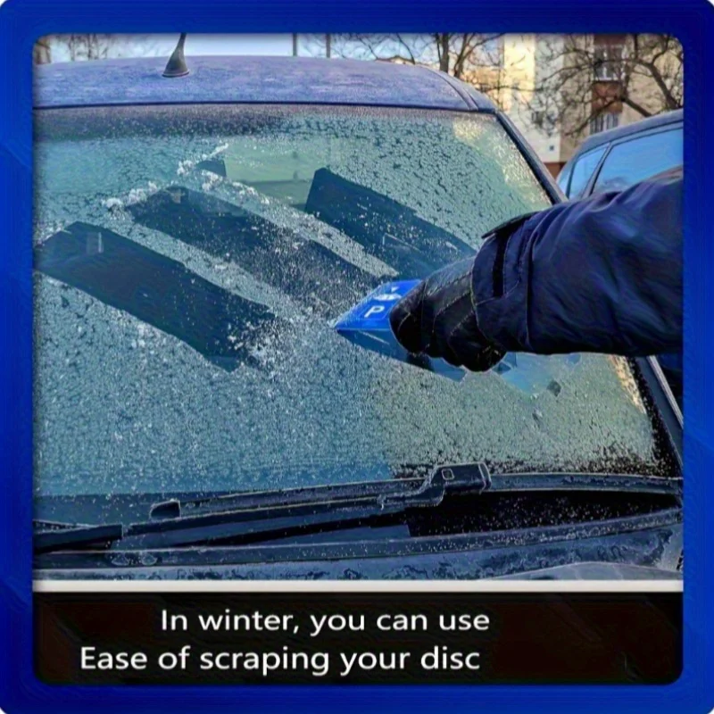 Car Parking Disc Timer Clock Arrival Time Display Parking Portable Time Tool Blue Plastic Lot Clock Arrival Time Display Timer