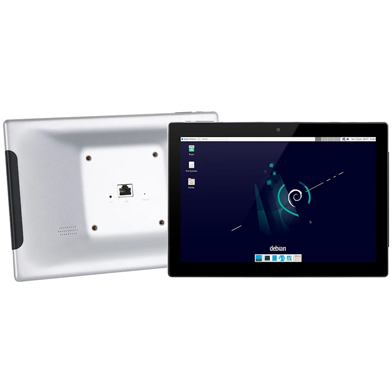 Sunworld 10.1 Inch Aluminum POE Tablet Linux Debian Touch Screen 1280*800 Digital Signage LCD Display for Smart Healthcare