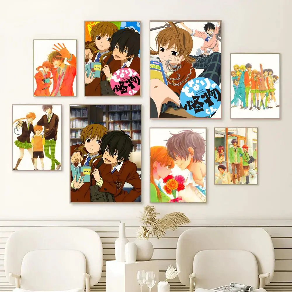 Cartoon M-My Little Monster Poster Self-adhesive Art Waterproof Paper Sticker Coffee House Bar Dorm Room Wall Decor