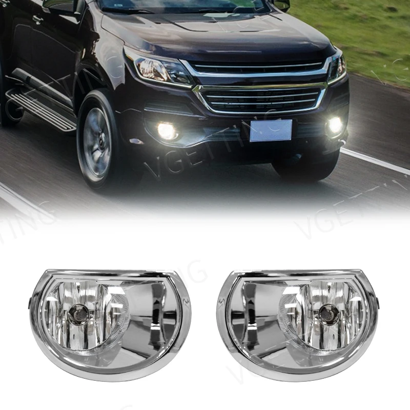 Led Fog Light Foglamps For Chevrolet Colorado/Trail Blazer/S10 2016-2020 With Chrome Auto Car Driving Daylamp Accessories