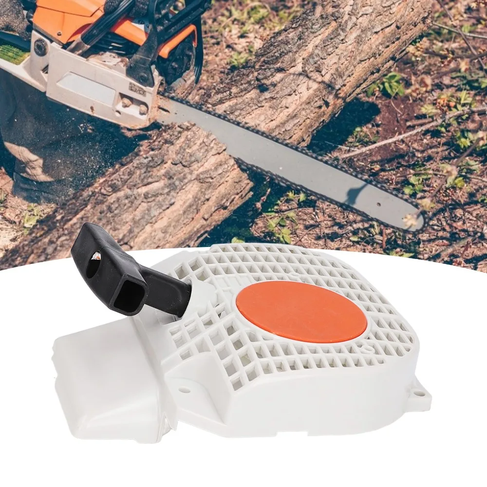 Plastic Starter Assembly Compact Easy to Install Pull Starter Assembly White Rewind Starter Assembly for STIHL MS210 230 250