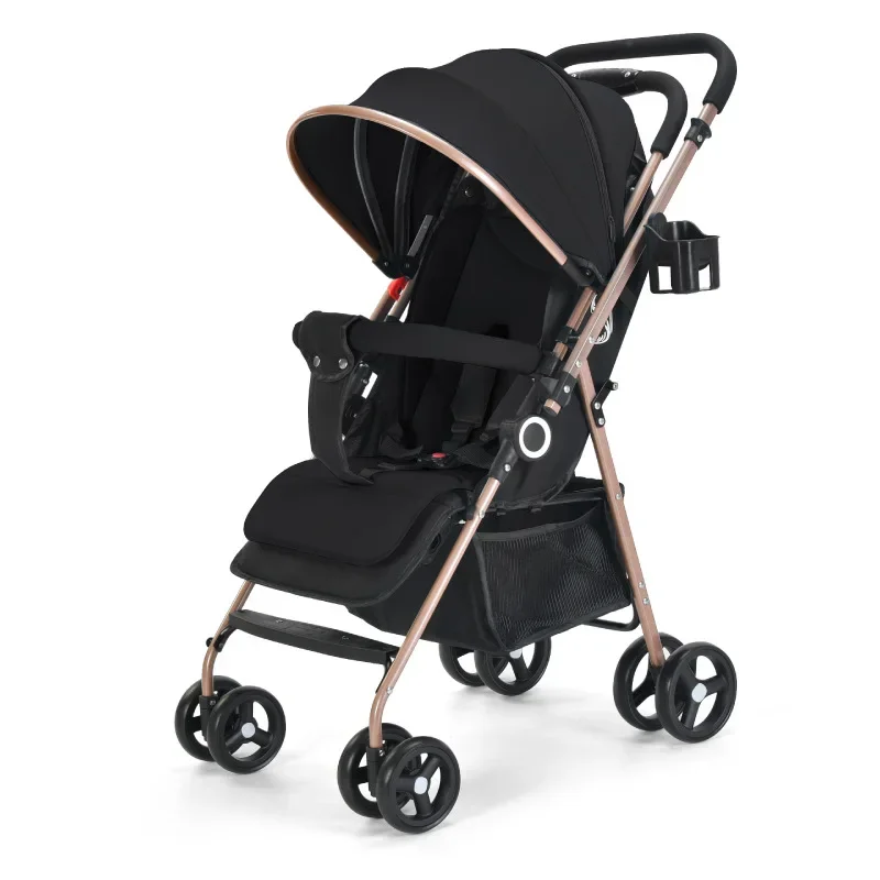 Bidirectional Baby Stroller Lightweight FoldableCan Sit and Lie Down Changing Direction