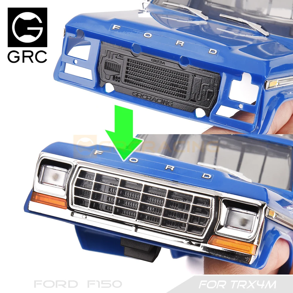 GRC 1/18 Stainless Steel Decoration Sheet for TRX-4M TRX4MT Ford F150 Water Tank Upgrade Option Parts #G183AS / G183AB