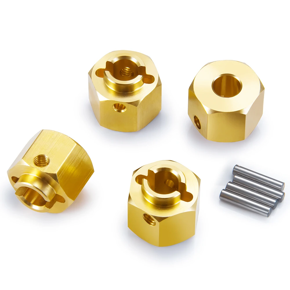 AXSPEED 4 Stuks 5/6/8/9/10/12mm Wiel Hex Adapters Combiner Koppeling voor Axiale SCX10 III AXI03007 AXI03004 Capra 1/10 RC Auto Onderdelen