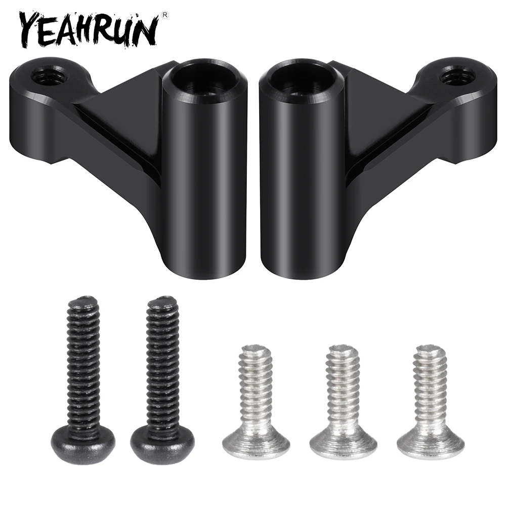 YEAHRUN 2 pezzi set di rinforzi anteriori in lega di alluminio per LOSI 1/16 Mini-B 2WD 1/18 Mini-T 2.0 RC Buggy Truck modello parti di aggiornamento