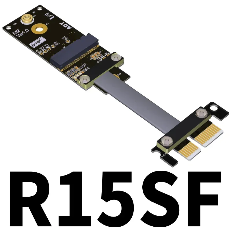 

PCIe4.0 x1 to M.2 WiFi Extension Riser Cable Full Speed Gen4 PCIe M2 WIFI To 1x slot extension cable