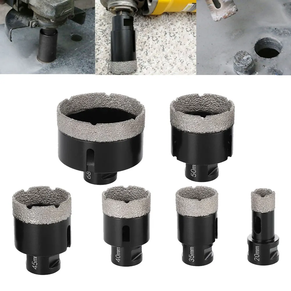 Suitable For M14 Thread Dry Vacuum Brazed Diamond Drill Core Drill Bit Tile Stone Thread Dry Vacuum Brazed Diamond Drill Bit
