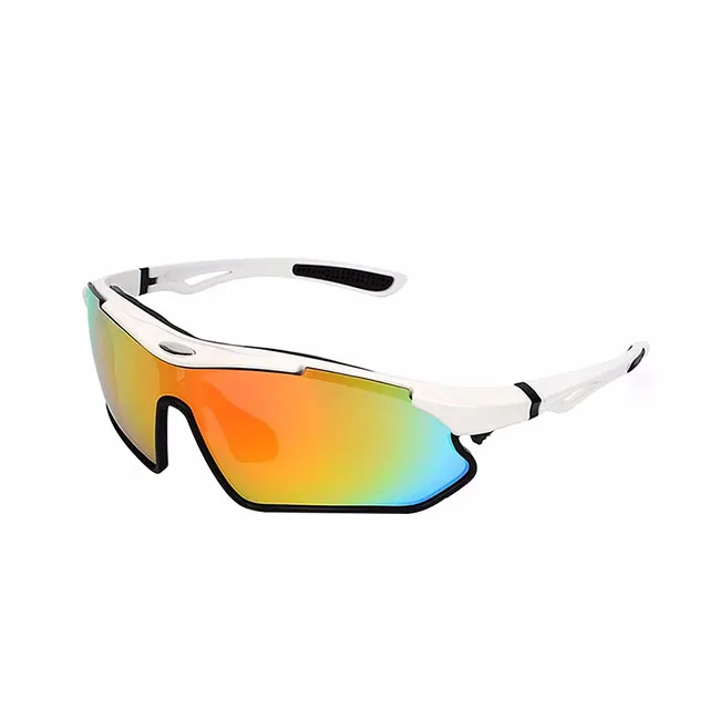 

Cycling Sports Sunglasses Sun Glasses White Red Lenses PC Frame Running Trusted Sports Eyewear Supplier