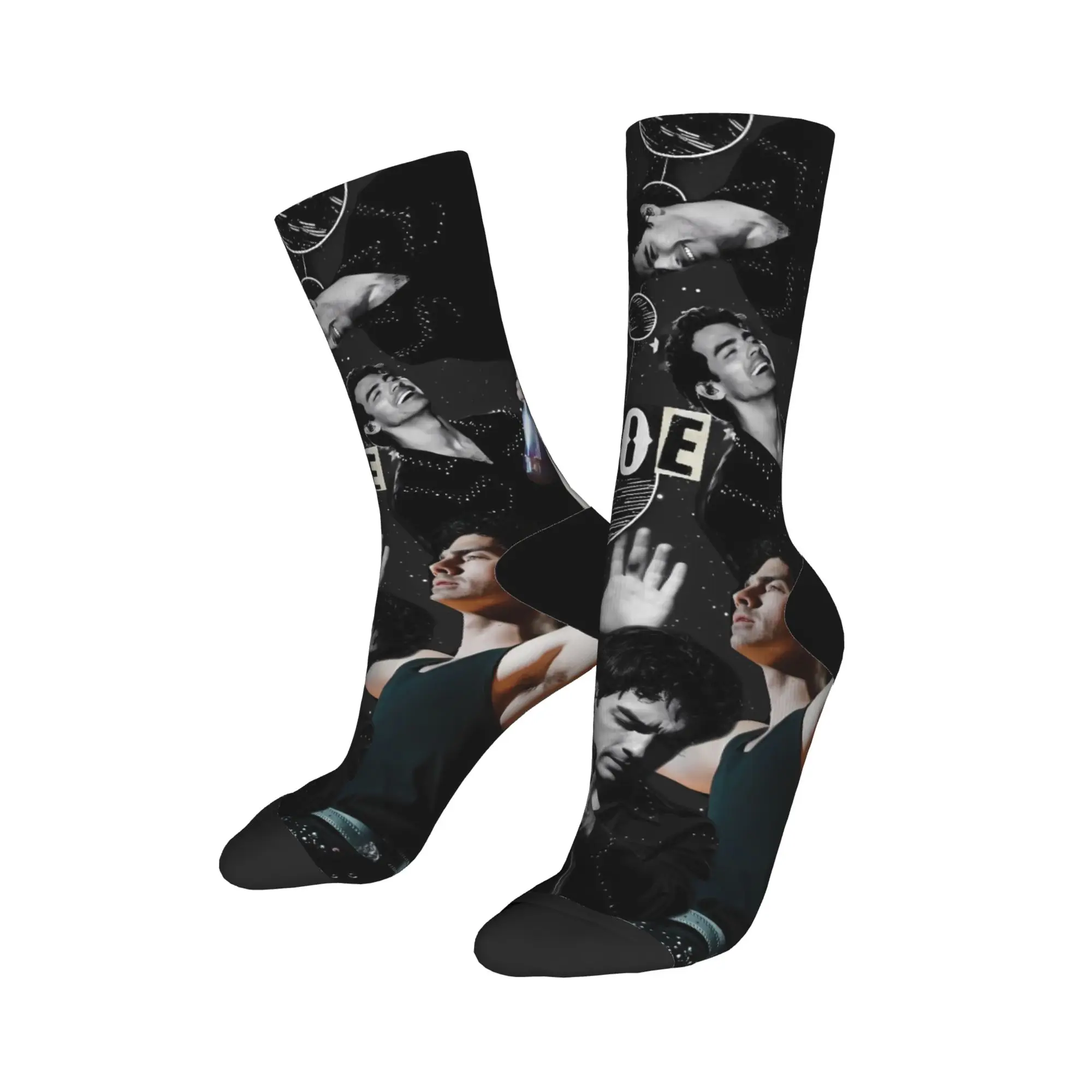 Joe Jonas Joecation Kousen Gedrukt Casual Sokken Herfst Antibacteriële Sokken Heren Outdoor Medium Zachte Sokken