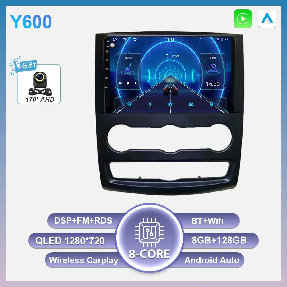 Android 16 autoradio intelligent systeem Carplay touchscreen 8-core Wifi voor Mercedes-Benz Sprinter en Volkswagen Crafter 2006