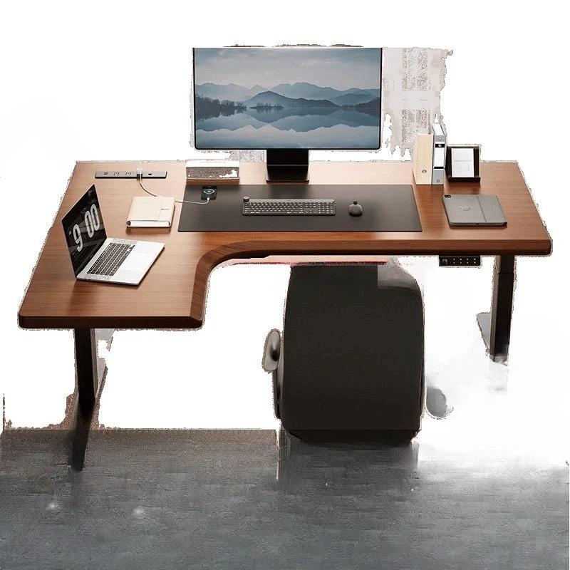 

Corner solid wood lifting home learning desk e-sports table