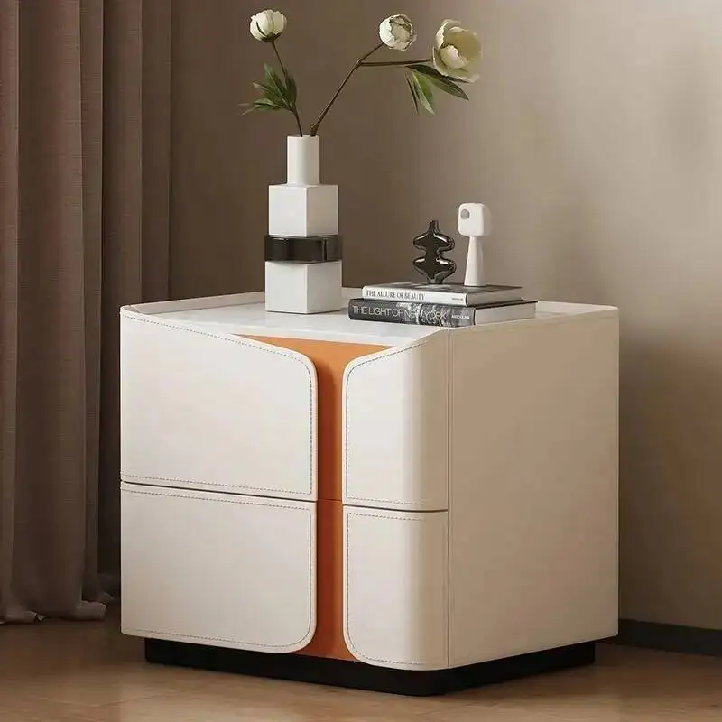 نمط Mesitas طاولة السرير الشمال تصميم أدراج التخزين منضدة فاخرة أنيقة بسيطة دي Noches أثاث غرفة نوم فاخرة #6