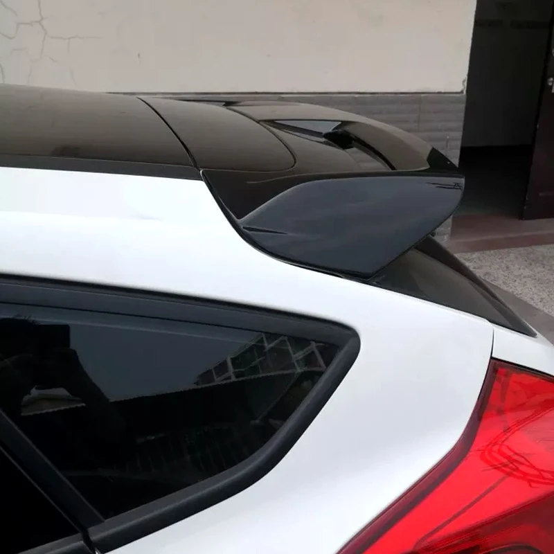 For Ford Focus 2012 2013 2014 2015 2016 2017 2018 High Quality ABS Material Car Rear Wing Spoiler Glossy Black Body Kit