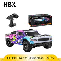 HBX 3101A 1/16 4WD Brushless High-Speed RC Truck 45KM/H, Independent Suspension, Metal Driveshaft Off-Road Racing Car for Adults