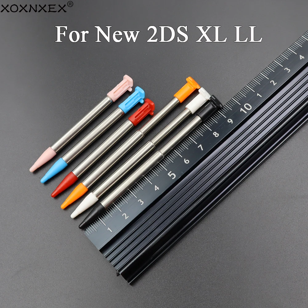 새로운 2DS XL/LL용 1개 금속 텔레스코픽 스타일러스 터치 펜 교체 수리 부품 터치 스크린