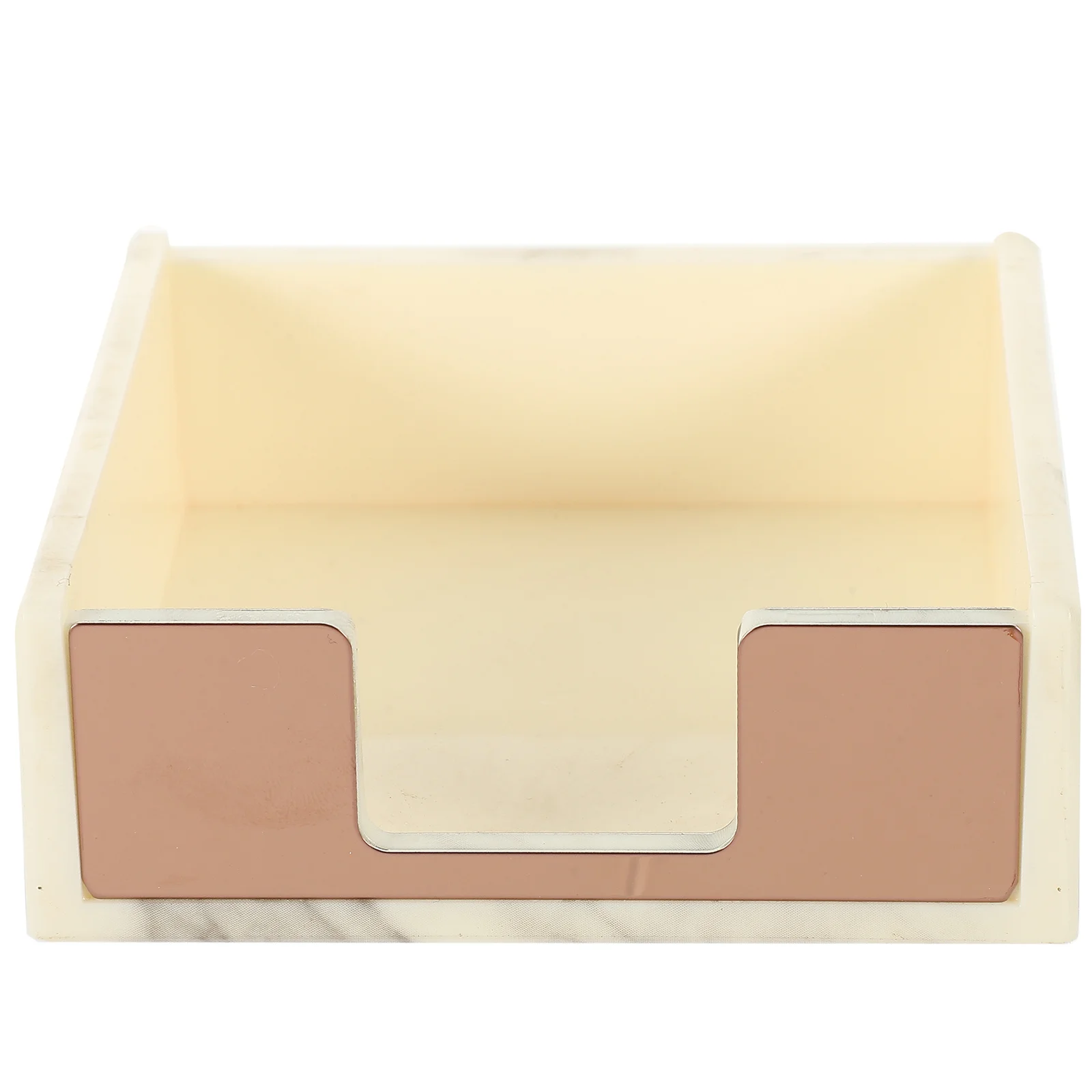 Soporte decorativo para Bloc de notas con diseño de mármol, dispensador de Bloc de notas de escritorio para oficina, escuela, uso doméstico, soporte compacto para papeles de notas