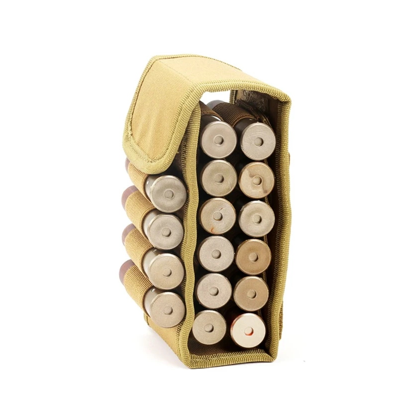 

16 круглых держателей для дробовика, поясная сумка Molle, 12Gauge 12GA, уличная походная охотничья пуля, патрон, кобура для журналов