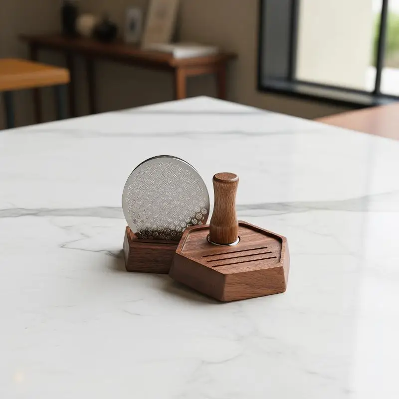 51/53/58MM Espresso Puck Storage Rack Maintains Clean Workspace for Coffee Makers