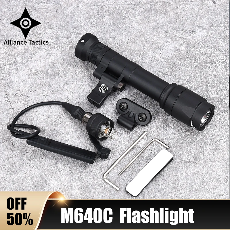 

Tactical Surefir M600 M640C Scout LED Flashlight Airsoft Hunting Weapon Light Fit 20MM