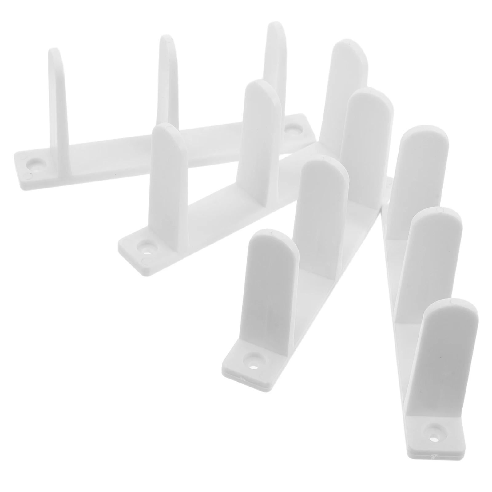 

4 Pcs Cabinet Rail Set Barn Door Bottom Guide Floor Accessories Kit Wall Plastic Recessed Closet Track for Sliding Guides