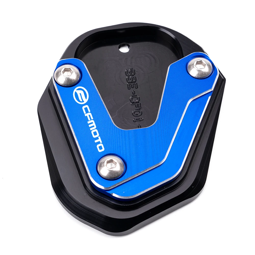 Motocicleta Alumínio Kickstand, pé Side Stand, Ampliar Pad, Tampas de pneu Porto, CFMOTO 800MT 650MT 650 800 MT CF 650 TR-G 650TR-G