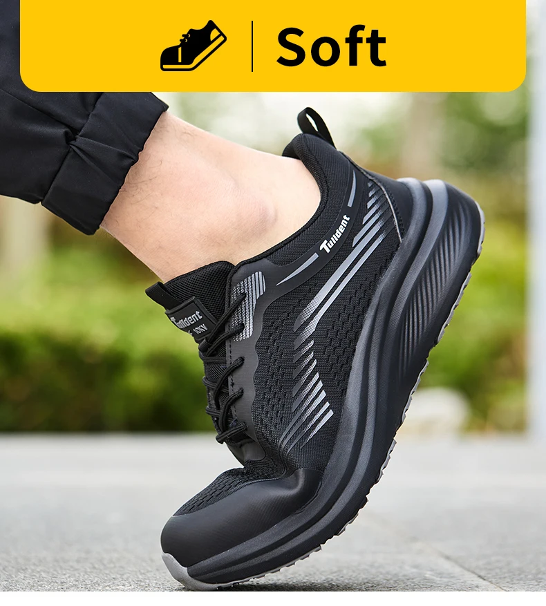 Sicherheitsschuhe, Arbeitsschuhe mit Schutz gegen Quetschungen und Durchstiche, Isolierte Schuhe, Leichte und Modische Schutzstiefel – Detail 8
