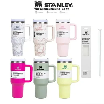 Stanley Adventure Quencher H2.0 플로스테이트 텀블러, 절연 및 뚜껑 포함, 여행 및 야외 활동에 적합