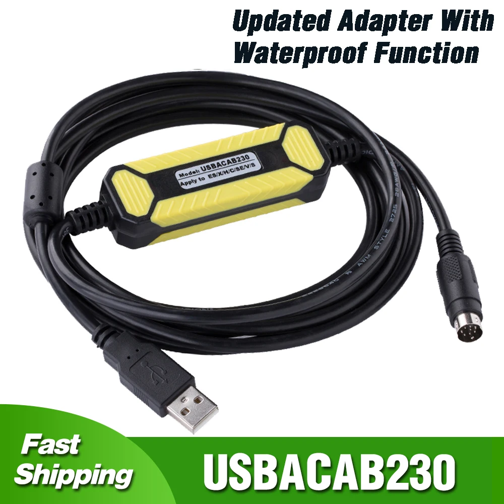 USBACAB230 For Delta DVP PLC Programming Cable  USB-DVP USB TO RS232 Adapter For Xinje XC/XD/XE Date Line