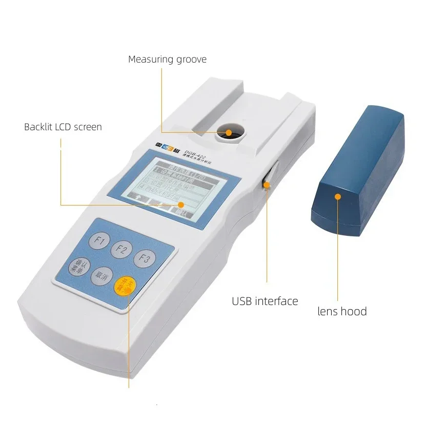 

Тестер для измерения качества воды, светодиодный светильник, длина волны 515 нм, электронный портативный портативный интеллектуальный остаточный хлор
