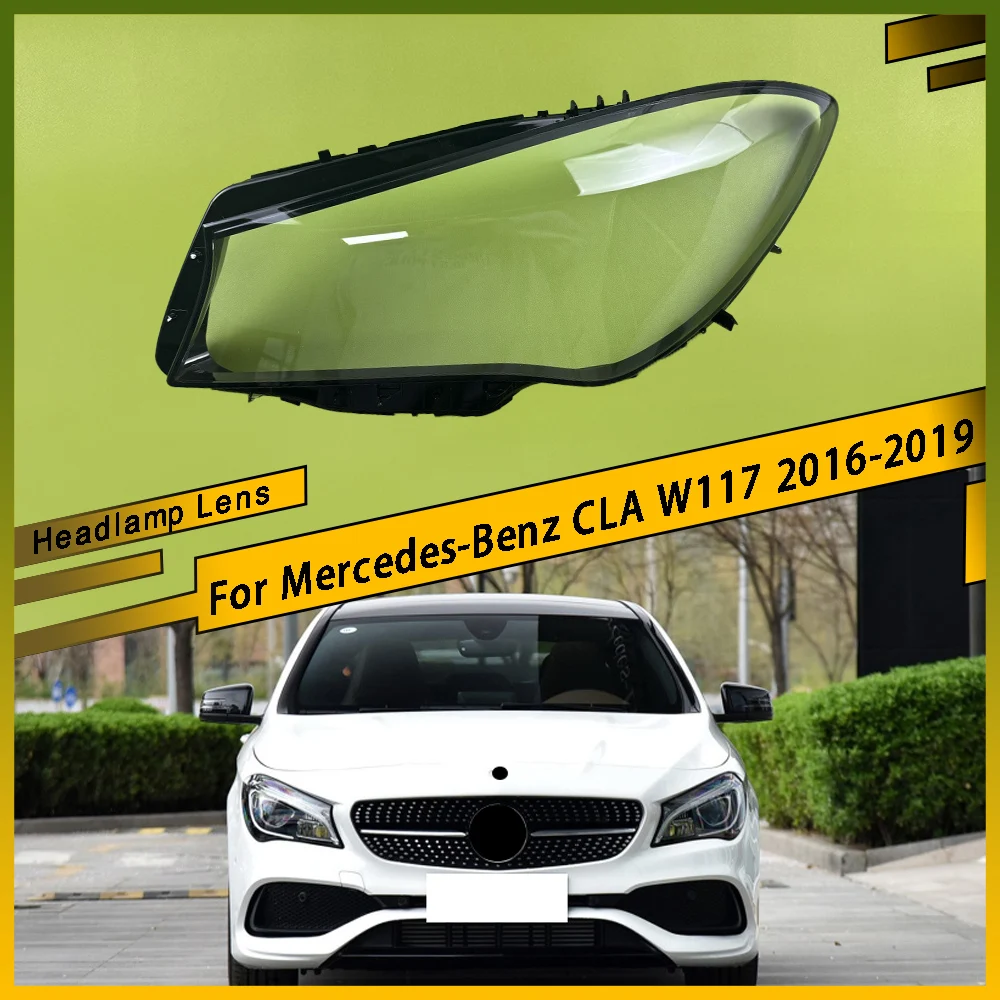 

Автомобильная передняя фара, крышка объектива, авто корпус, абажур для автомобильной фары, абажур для Mercedes-Benz CLA W117 2016 2017 2018 2019