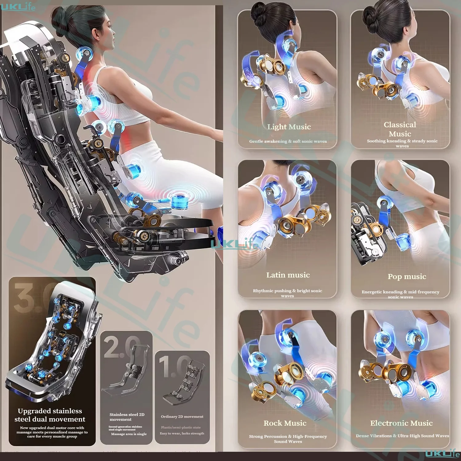 كرسي تدليك جديد 2026 بآلية تدل - مراجعة Massage Chair Zero Gravity وسعره