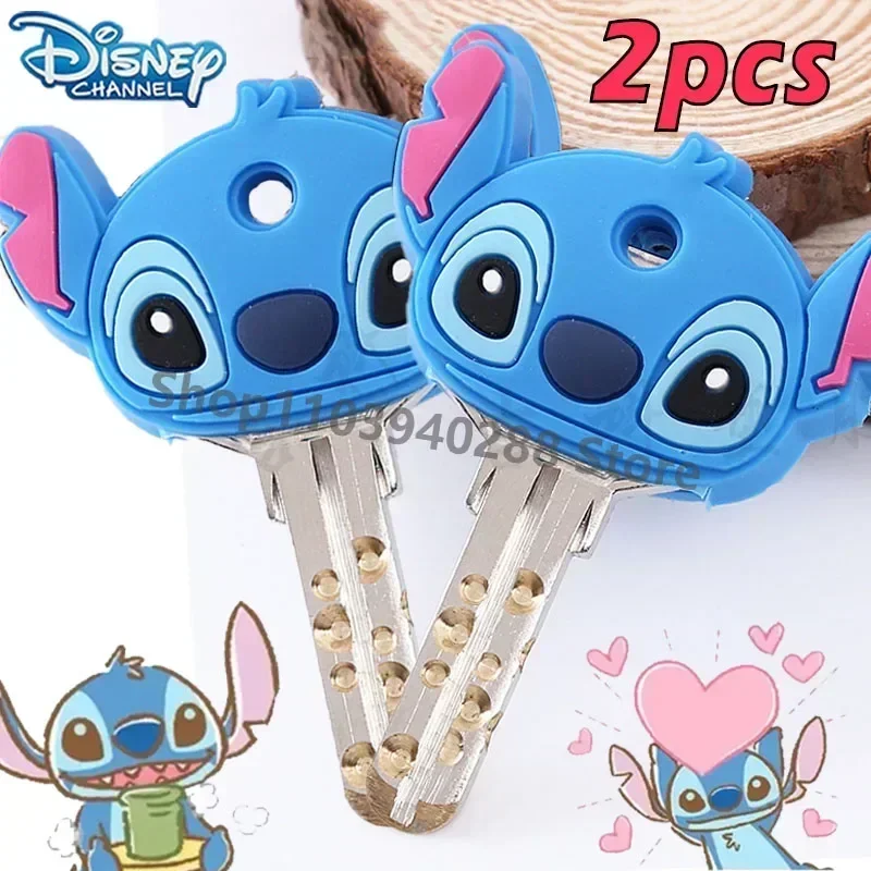 Disney Lilo & Stitch Key Protective Case Kawaii Anime Cartoon Figure Key Accessories Decoration Pendant Party for Chirden Gift