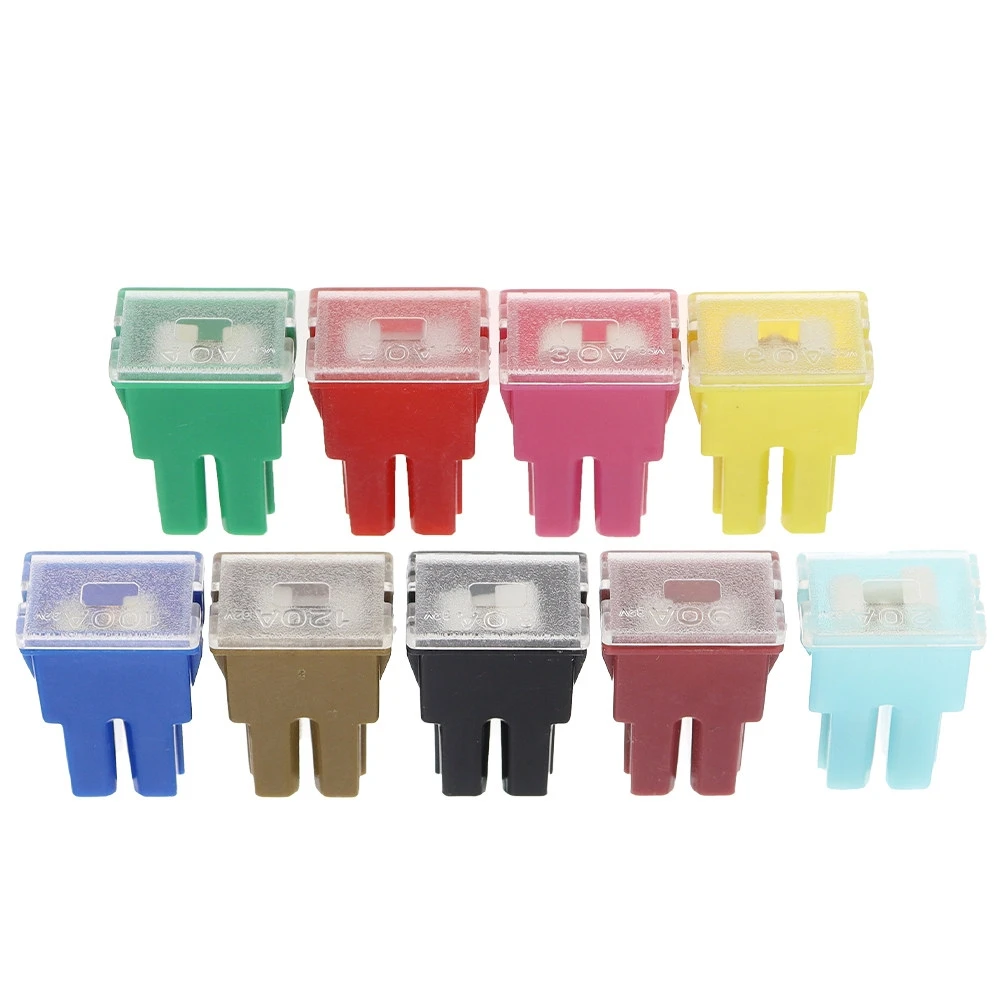 1/5PCS VAuto fuse square fuse box long and short pin male and female plug in and out 20A34567890A100A